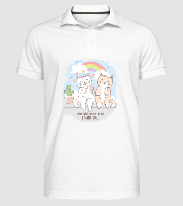 i dont want someone like you model alb pe tricou