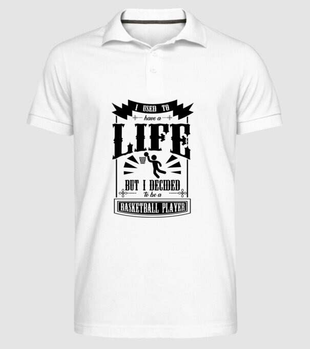 I used to have a life BACHETBALIST model alb pe tricou
