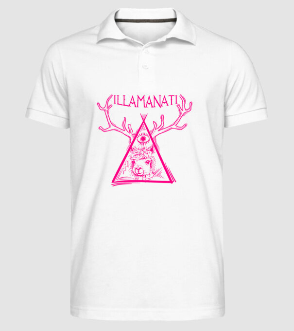 Illamanati model alb pe tricou