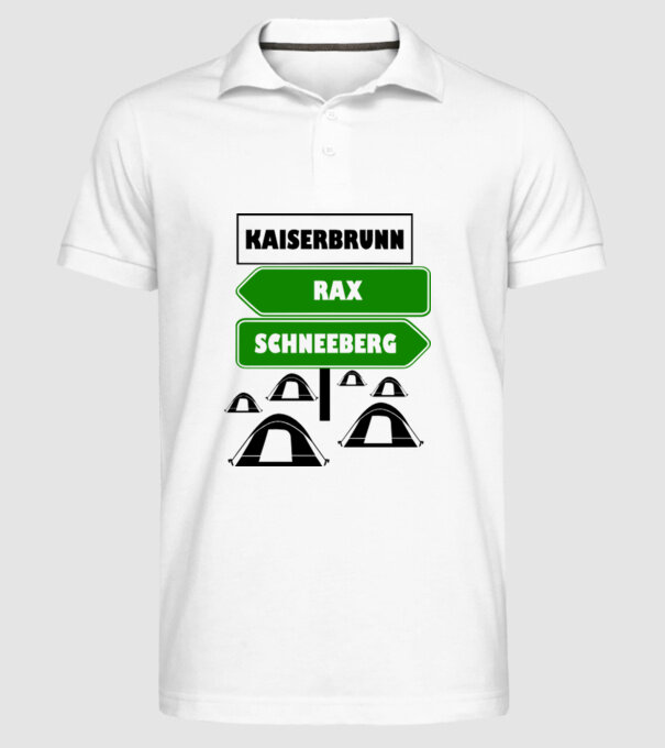 Kaiserbrunn model alb pe tricou