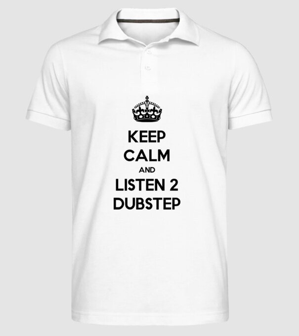 Keep Calm... model alb pe tricou