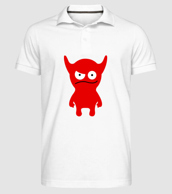 micul diavol model alb pe tricou