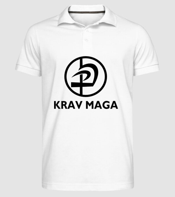 Kravmaga model alb pe tricou