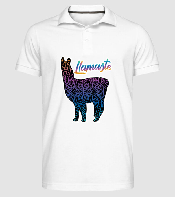 Lamaste color2 model alb pe tricou