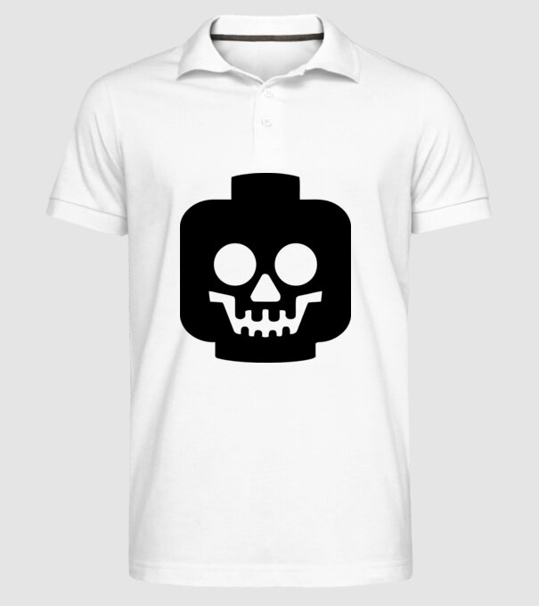 Lego Death Face.eps model alb pe tricou