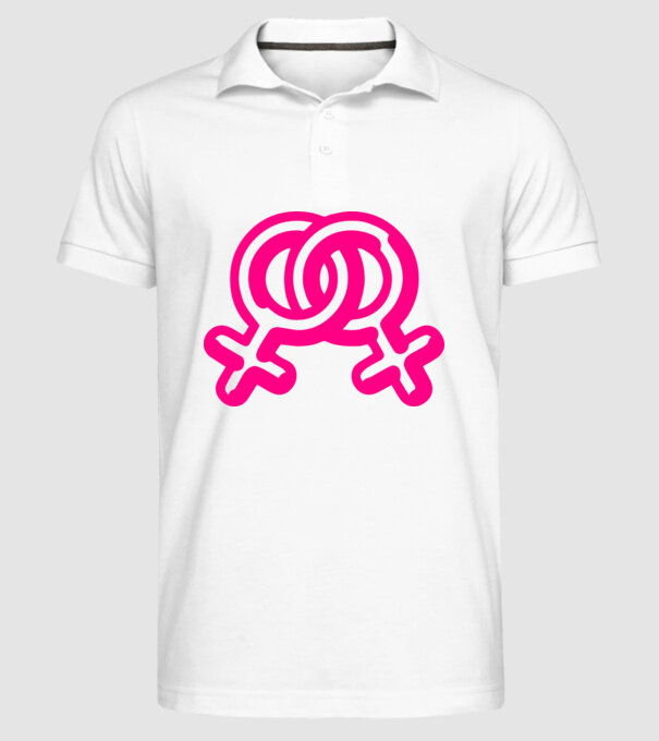Lesbiene model alb pe tricou