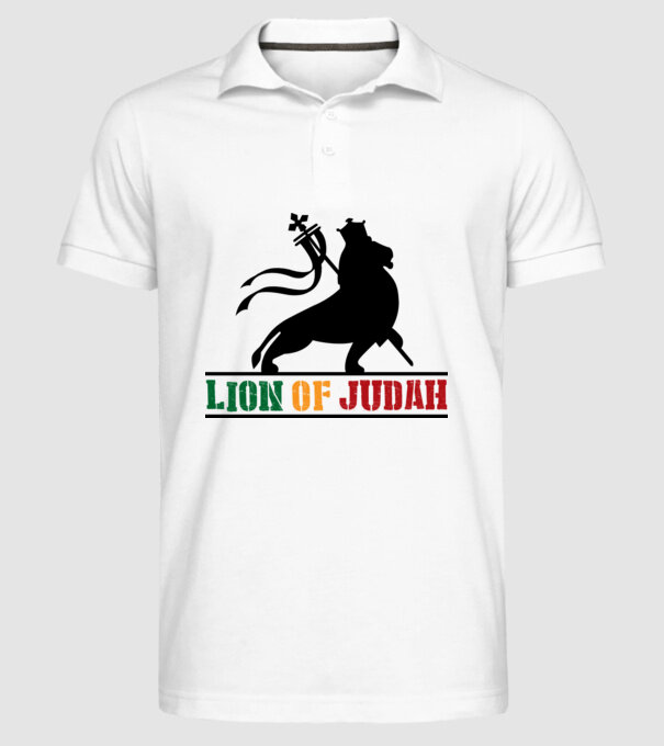 Lion Of Judah model alb pe tricou
