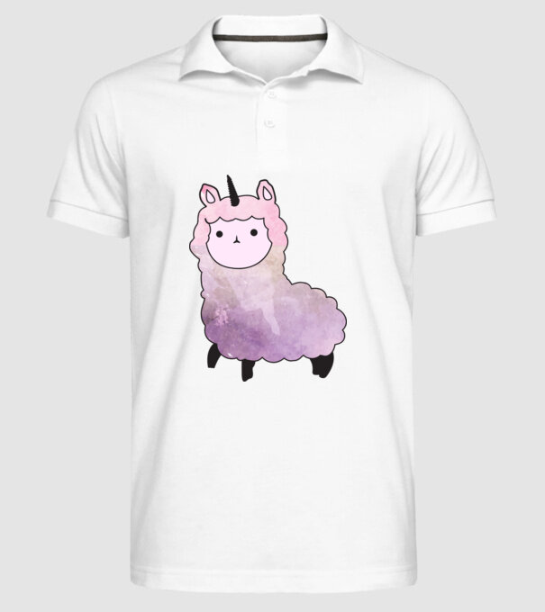 Llamacorn cutie model alb pe tricou