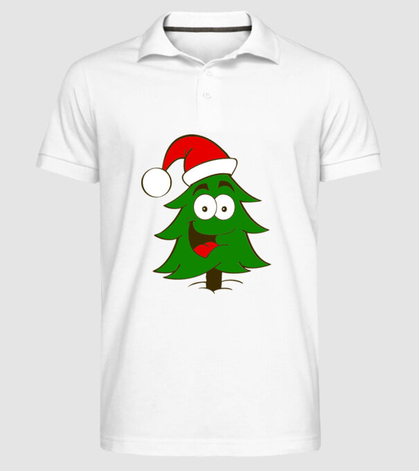 Brad Moș Crăciun 4 culori model alb pe tricou