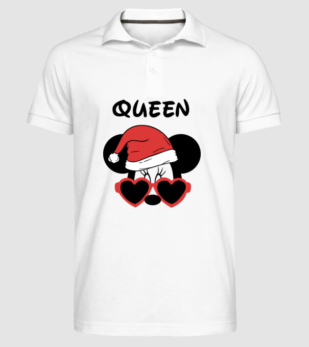 minnie santa queen model alb pe tricou