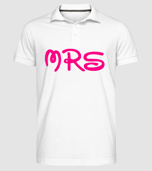 Mrs model alb pe tricou