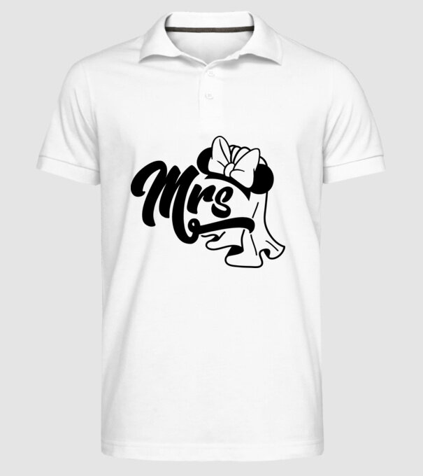 Mrs Mouse model alb pe tricou