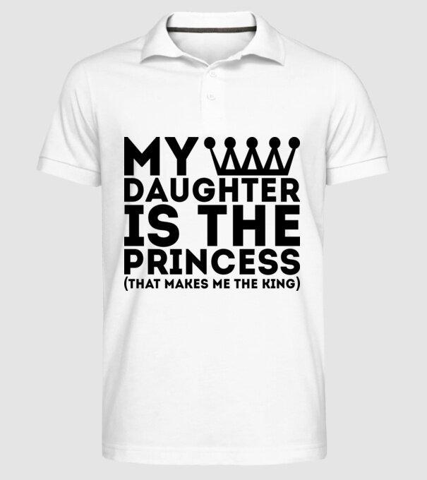 my daughter is the princess model alb pe tricou