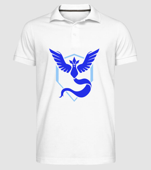 Mystic team logo model alb pe tricou
