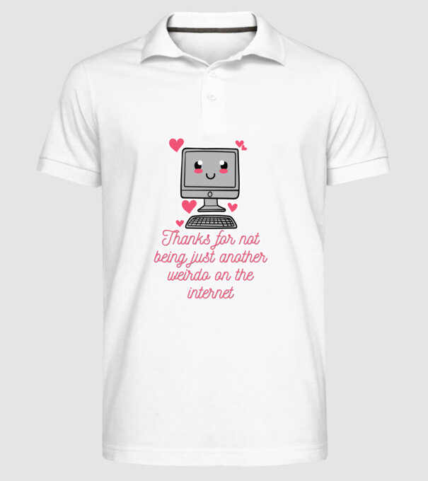 Not another weirdo model alb pe tricou