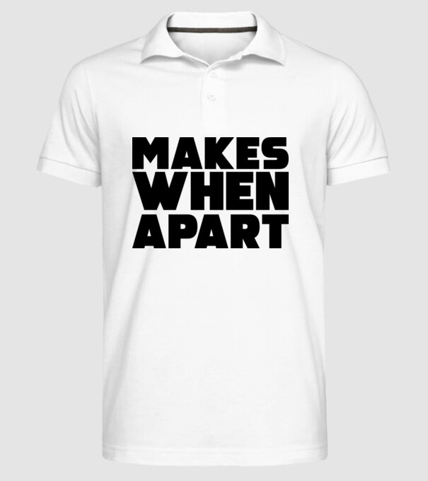 Cuplu Nothing makes sense... model alb pe tricou
