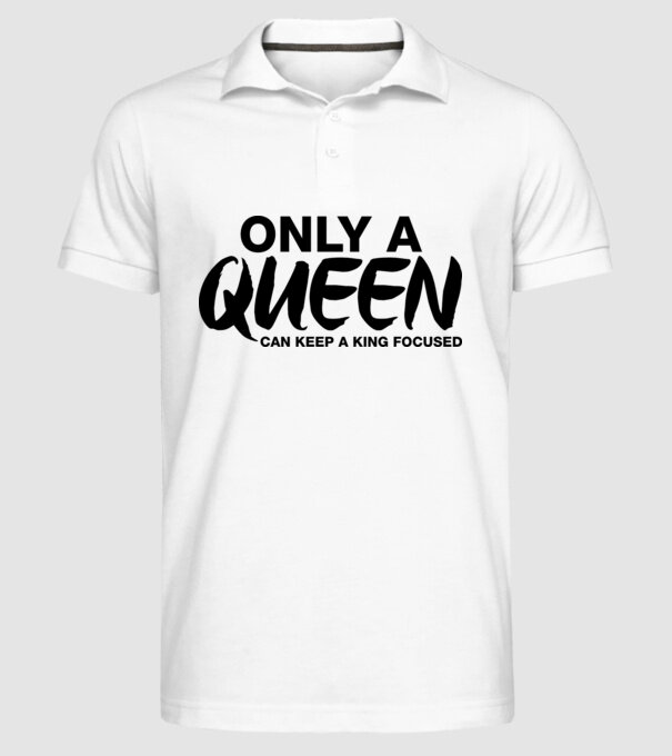 Only a Queen model alb pe tricou