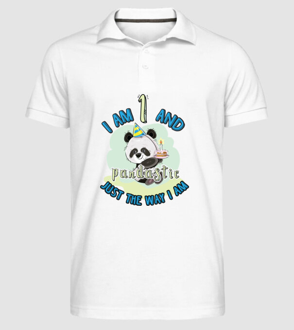 PANDASTIC 1 model alb pe tricou