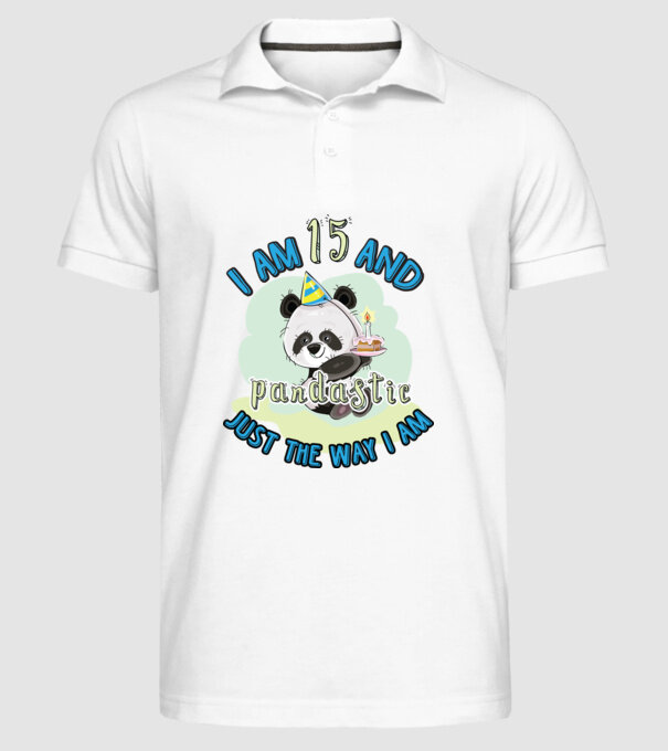 PANDASTIC 15 model alb pe tricou