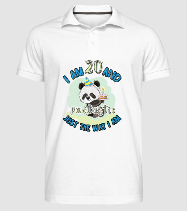 PANDASTIC 20 model alb pe tricou