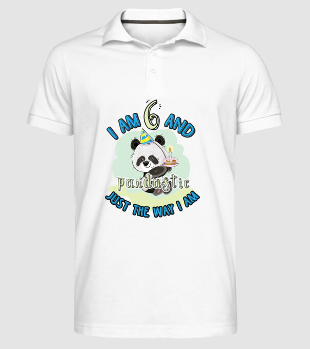PANDASTIC 6 model alb pe tricou