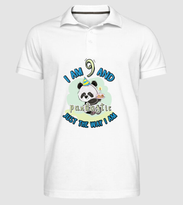 PANDASTIC 9 model alb pe tricou