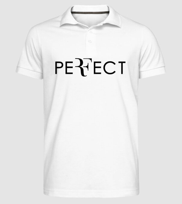 Perfect Federer model alb pe tricou