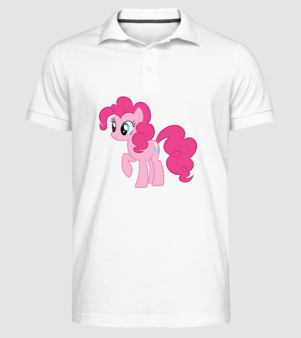 Pinkie Pie model alb pe tricou