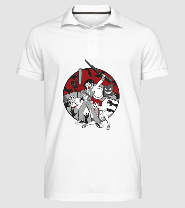 pokemon survive maki model alb pe tricou