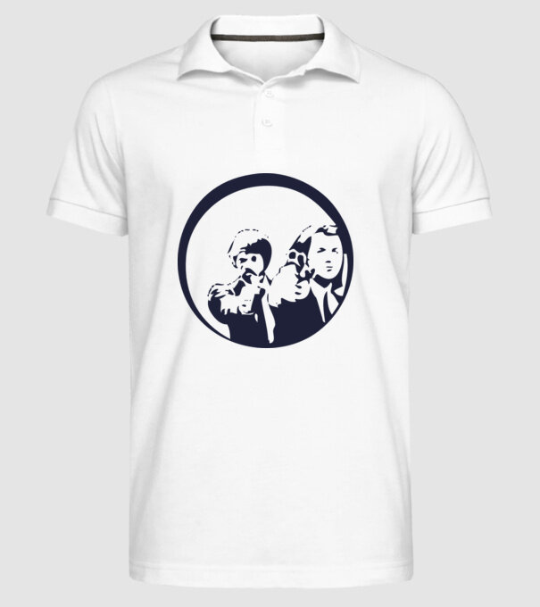 Pulp Fiction model alb pe tricou