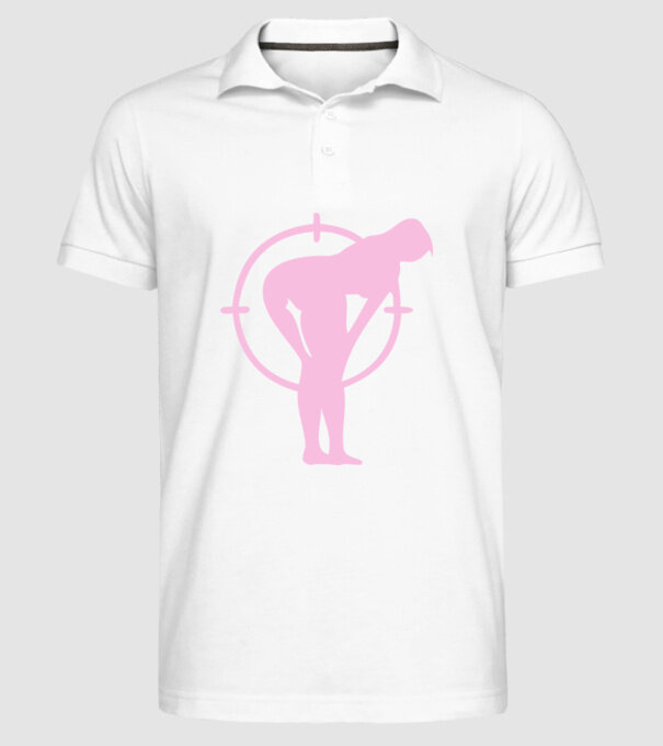Fund țintă model alb pe tricou