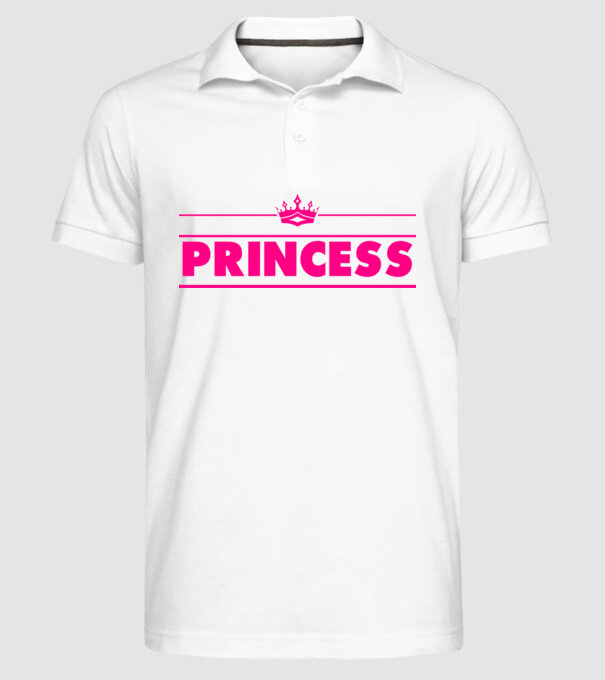 Princess model alb pe tricou
