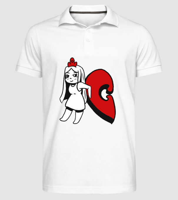 Pereche Puzzle fetiță model alb pe tricou