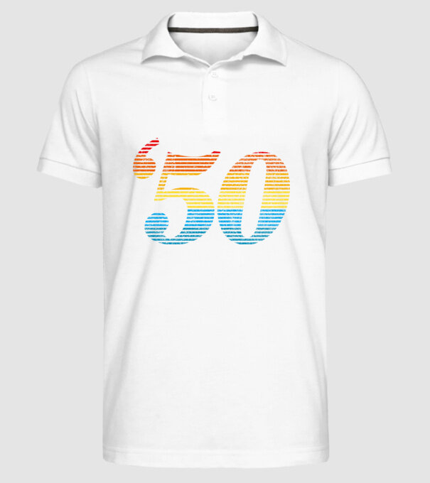 Retro Birthday 1950 model alb pe tricou