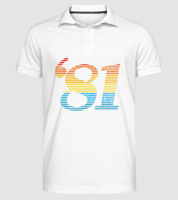 Retro Birthday 1981 model alb pe tricou