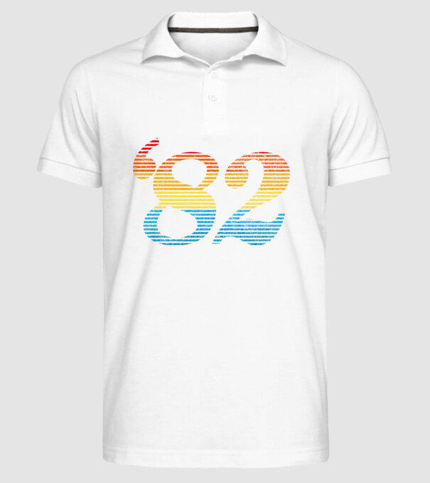 Retro Birthday 1982 model alb pe tricou
