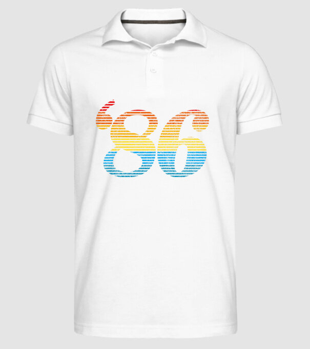 Retro Birthday 1986 model alb pe tricou
