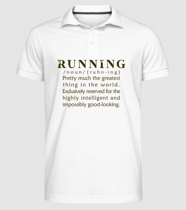 Running definition model alb pe tricou