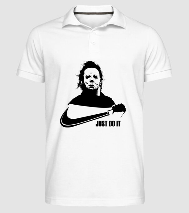 Serial killer model alb pe tricou