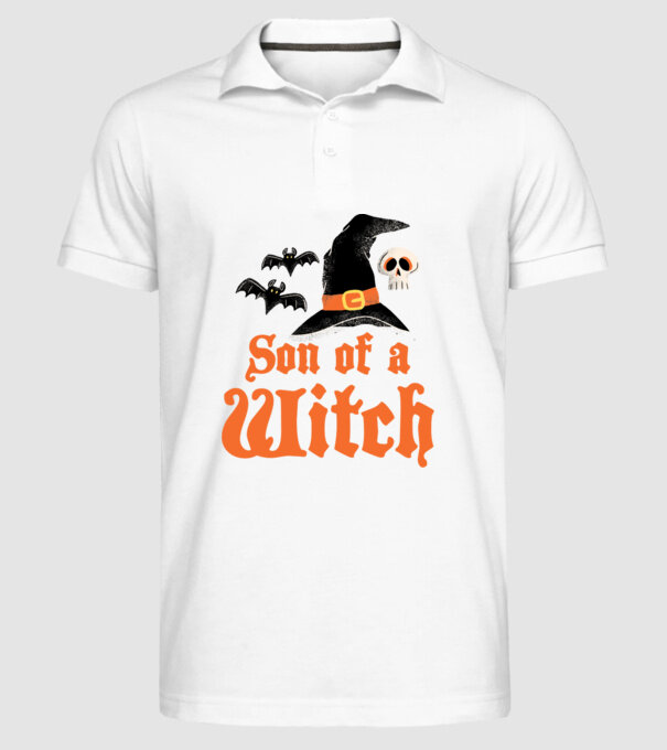 Son of a witch model alb pe tricou