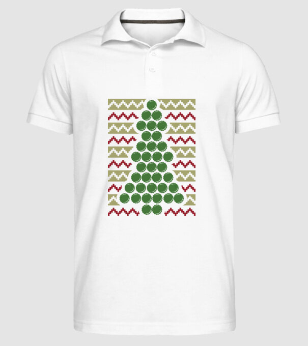 Pulover urât de Crăciun Capac bere model alb pe tricou
