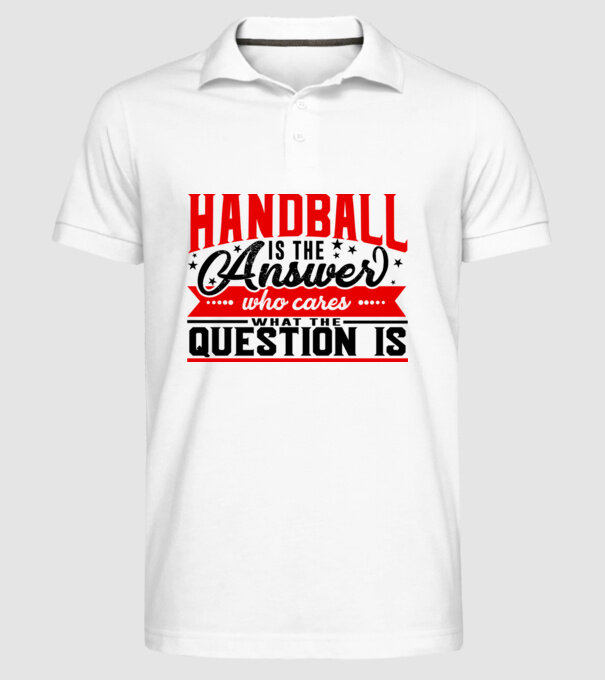 Sport is the answer HANDBALIST model alb pe tricou