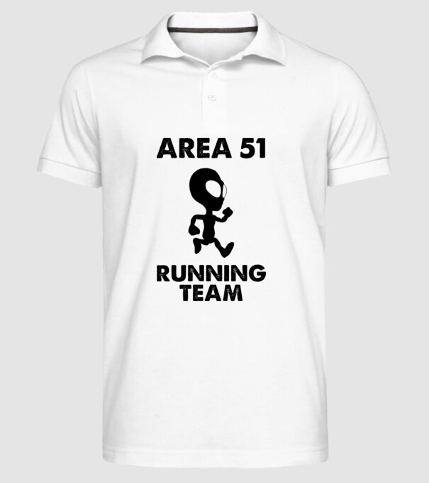 Storm area 51 running team black model alb pe tricou