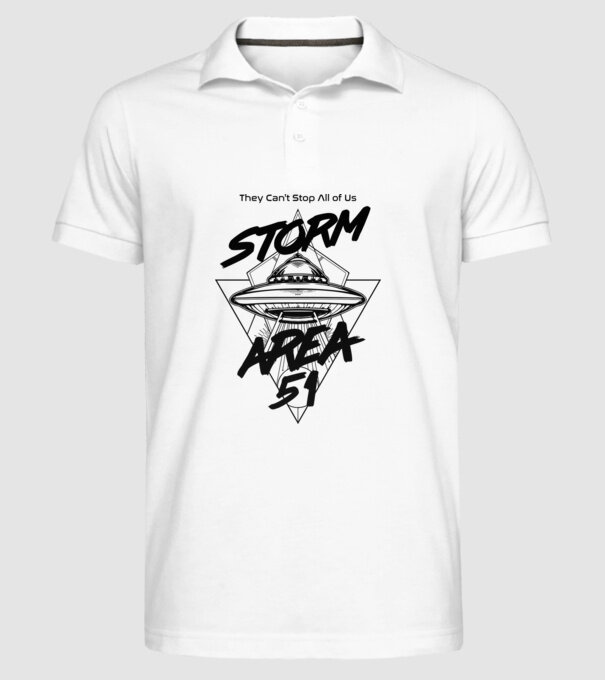 storm area ufo black model alb pe tricou