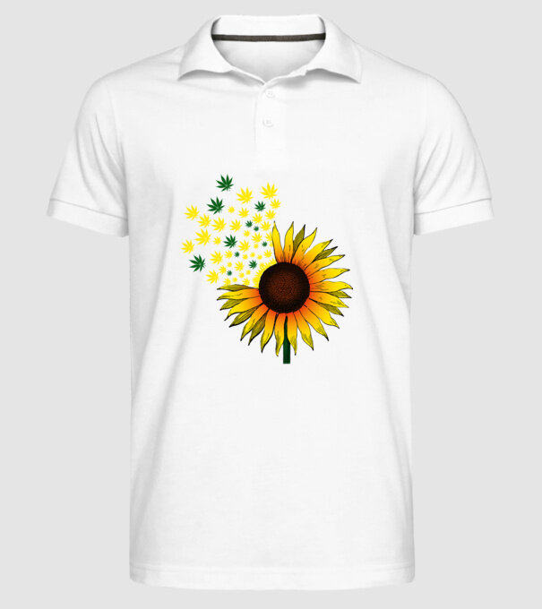 Sunflower Weed model alb pe tricou