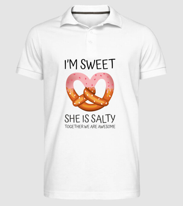 Sweet Friend model alb pe tricou