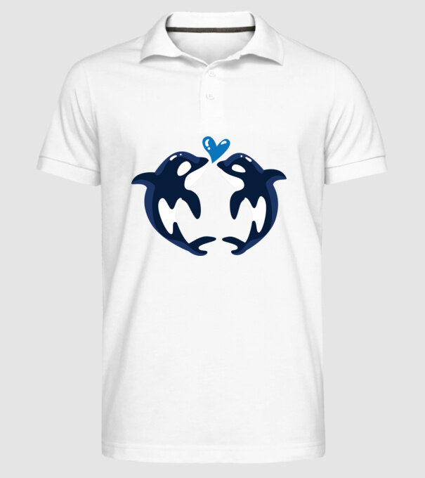 BALENE ÎNDRĂGOSTITE model alb pe tricou