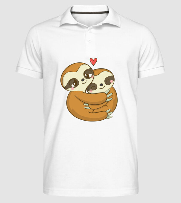 LENEȘI ÎNDRĂGOSTIȚI model alb pe tricou
