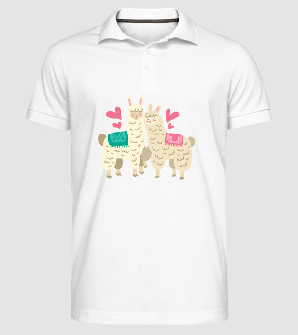 LAME ÎNDRĂGOSTITE model alb pe tricou