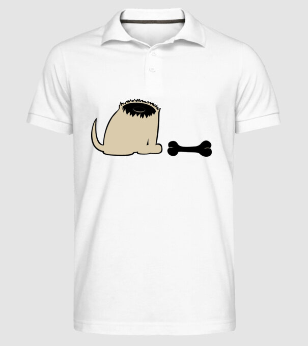Szornyelde - Câine fără cap model alb pe tricou